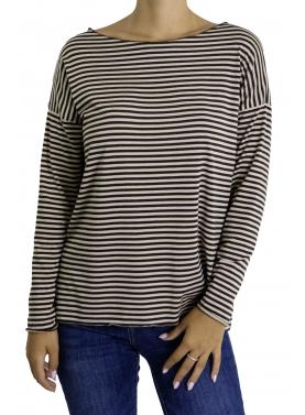 maglia a righe con manica lunga